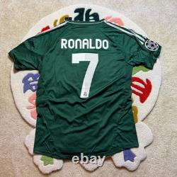 Adidas Real Madrid 2012-13 Ronaldo 7 Third Jersey Green Mens Large