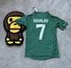 Adidas Real Madrid 2012-13 Ronaldo 7 Third Jersey Green Mens Medium