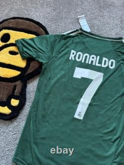 Adidas Real Madrid 2012-13 Ronaldo 7 Third Jersey Green Mens Medium