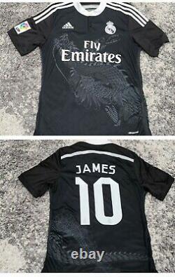 Adidas Real Madrid 2014 #10 James 3rd Jersey Yohji Yamamoto Dragon Size S