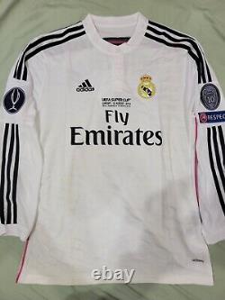 Adidas Real Madrid 2014 Home Super Cup Final Jersey Shirt Size M Karim Benzema