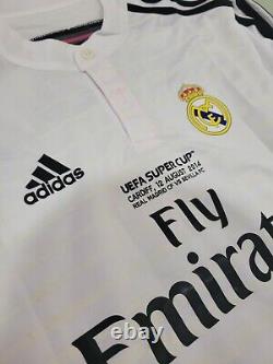 Adidas Real Madrid 2014 Home Super Cup Final Jersey Shirt Size M Karim Benzema