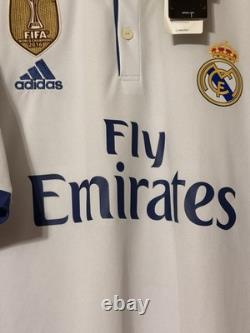 Adidas Real Madrid 2016/17 Cristiano Ronaldo #7 Jersey White Blue Men's XL