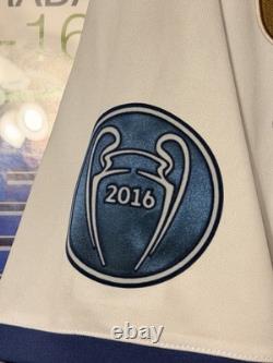 Adidas Real Madrid 2016/17 Cristiano Ronaldo #7 Jersey White Blue Men's XL
