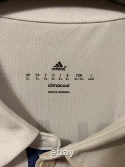 Adidas Real Madrid 2016/17 Cristiano Ronaldo #7 Jersey White Blue Men's XL