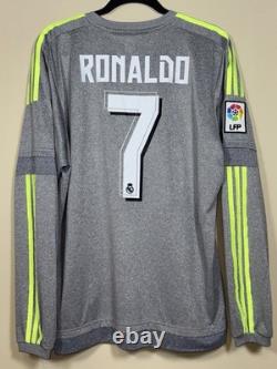 Adidas Real Madrid 2016-2017 Away Jersey Ronaldo #7 L/S SI2686 Large