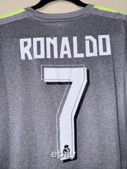 Adidas Real Madrid 2016-2017 Away Jersey Ronaldo #7 L/S SI2686 Large