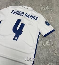 Adidas Real Madrid 2016 2017 Sergio Ramos #4 Home Football Shirt Soccer Jersey