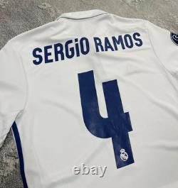 Adidas Real Madrid 2016 2017 Sergio Ramos #4 Home Football Shirt Soccer Jersey