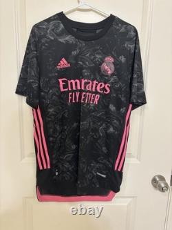 Adidas Real Madrid 2020/21 Third Benzema Authentic Soccer Jersey Size M