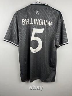 Adidas Real Madrid 2024 2025 Third Champions League #5 Bellingham Shirt Jersey