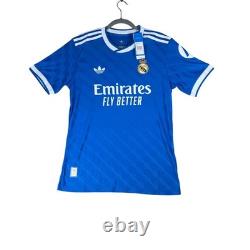 Adidas Real Madrid 2024-25 Away Jersey Blue Trefoil HEAT. RDY Mens Large P95985