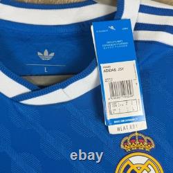 Adidas Real Madrid 2024-25 Away Jersey Blue Trefoil HEAT. RDY Mens Large P95985