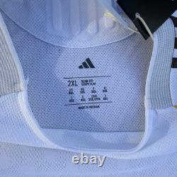 Adidas Real Madrid 2025/26 Long Sleeve Home Authentic Jersey Men's 2XL