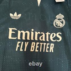 Adidas Real Madrid 2026/27 Third Jersey Long Sleeve Green Mens 3XL Fan Version
