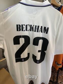 Adidas Real Madrid 22/23 Authentic Home Jersey 120 Year Edition Beckham XL