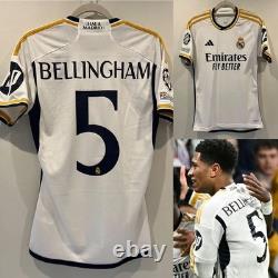 Adidas Real Madrid 23/24 Bellingham Player Version Jersey size L with CL Patch