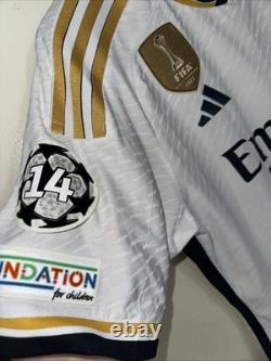 Adidas Real Madrid 23/24 Home Jersey Authentic, Size Medium, #5 Jude Bellingham