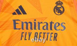 Adidas Real Madrid 24/25 Away Jersey Men's Soccer T-Shirt Sports AsiaFit IU5013