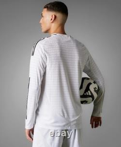 Adidas Real Madrid 24/25 Long Sleeve Home Authentic Jersey IT5204 Men's Medium