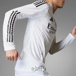 Adidas Real Madrid 24/25 Long Sleeve Home Authentic Jersey Size XL Nwt