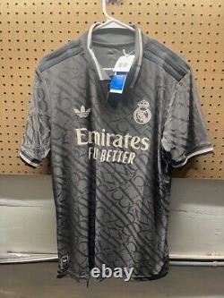 Adidas Real Madrid 24/25 Originals Third Authentic Soccer Jersey size L NEW tags