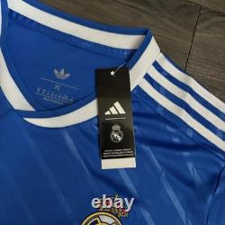 Adidas Real Madrid 24/25 Third Soccer Jersey Mens Size XL Blue Trefoil Shirt NWT