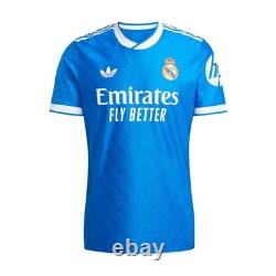 Adidas Real Madrid 25/26 Authentic Third Jersey Mens M Bluebird JV5839