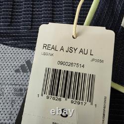 Adidas Real Madrid 25/26 Long Sleeve Away Authentic Jersey Blue Silver Men's S