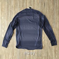 Adidas Real Madrid 25/26 Long Sleeve Away Authentic Jersey Blue Silver Men's S