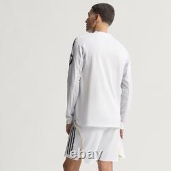 Adidas Real Madrid 25/26 Long Sleeve Home Authentic Jersey Men Large JN8866 NWT