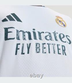 Adidas Real Madrid 26/27 Home Authentic Long Sleeve Jersey L NWT KC3943