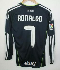 Adidas Real Madrid #7 Cristiano Ronaldo Long Sleeve Soccer Jersey Size S 2010/11