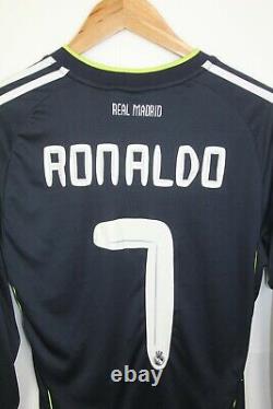 Adidas Real Madrid #7 Cristiano Ronaldo Long Sleeve Soccer Jersey Size S 2010/11