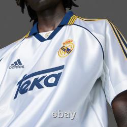Adidas Real Madrid 99/00 Men's Home Jersey White Size M JJ3801 New Authentic