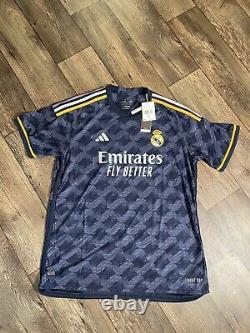 Adidas Real Madrid Authentic 23/24 Away Soccer Jersey Men's Size XL IA5138