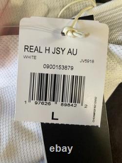 Adidas Real Madrid Authentic Home Jersey 25/26 Mbappe #10 Large White/Black