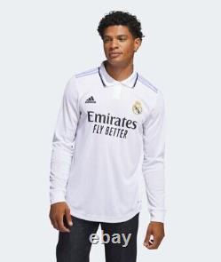 Adidas Real Madrid Authentic Match Long Sleeve Home Jersey 2022/23