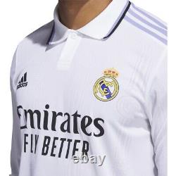 Adidas Real Madrid Authentic Match Long Sleeve Home Jersey 2022/23