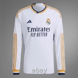 Adidas Real Madrid Authentic Match Long Sleeve Home Jersey 2023/24