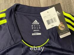 Adidas Real Madrid Away 12/13 Navy/yellow Size XL Mens Soccer Jersey