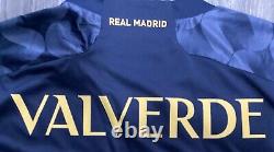 Adidas Real Madrid Away 23/24 Valverde 15 Navy/black Size 2xl Mens Soccer Jersey