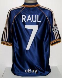 Adidas Real Madrid Away Champions 1999 Raul Original Jersey Shirt