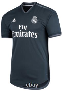 Adidas Real Madrid Away Gray Authentic Shirt 2018-2019 L or XL Sizes For Men