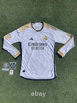 Adidas Real Madrid Bellingham Jersey Men's L 23/24 Long Sleeve Soccer Shirt