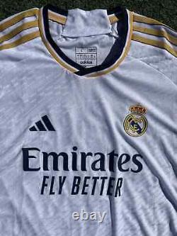 Adidas Real Madrid Bellingham Jersey Men's L 23/24 Long Sleeve Soccer Shirt