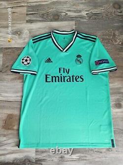 Adidas Real Madrid Benzema#9 19/20 Third Jersey Men's Size XL UCL patches