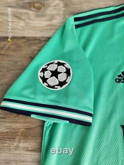Adidas Real Madrid Benzema#9 19/20 Third Jersey Men's Size XL UCL patches