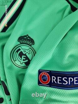 Adidas Real Madrid Benzema#9 19/20 Third Jersey Men's Size XL UCL patches