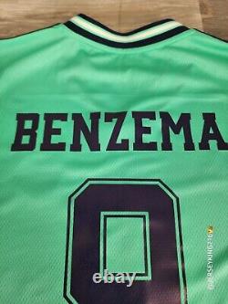 Adidas Real Madrid Benzema#9 19/20 Third Jersey Men's Size XL UCL patches